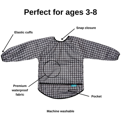 Long Sleeved Smock Bibs [LARGE] - Cambridge