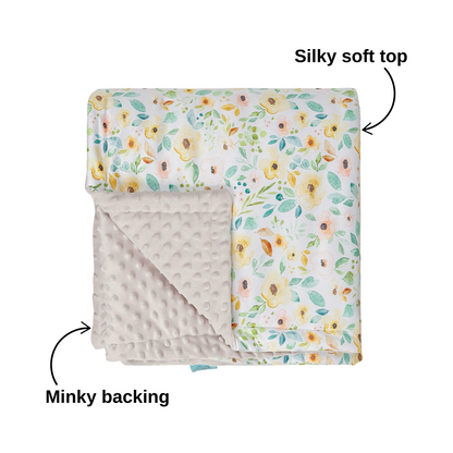 Minky Cuddle Blanket [60x60] - Autumn Bloom