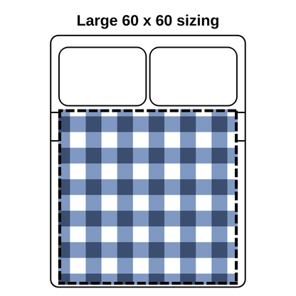 Minky Cuddle Blanket [60x60] - Hamptons