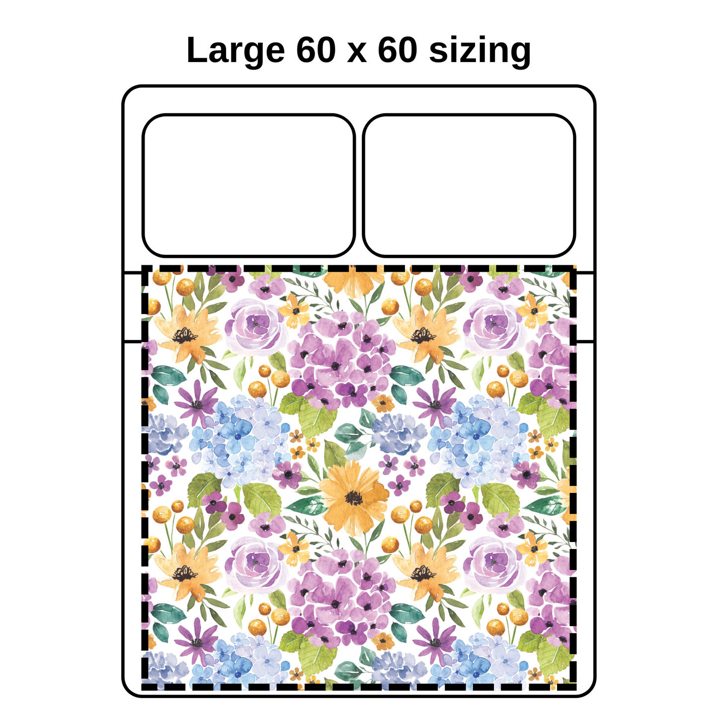 Minky Cuddle Blanket [60x60] - Meadows