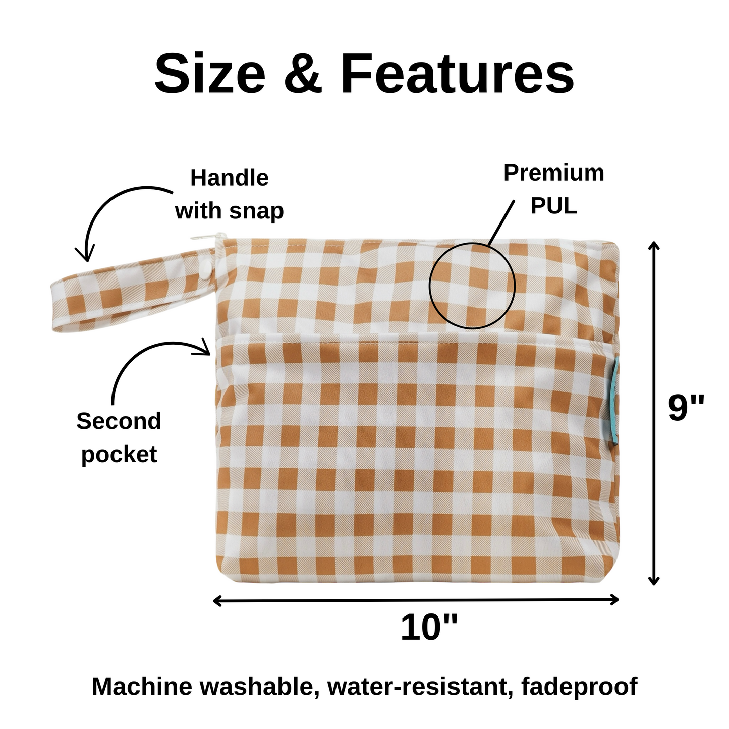 Wet/Dry Bag [SMALL] - Caramel Plaid