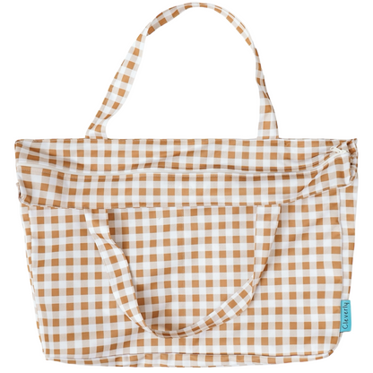 Ultimate Carry-All Tote [LARGE] - Caramel Plaid