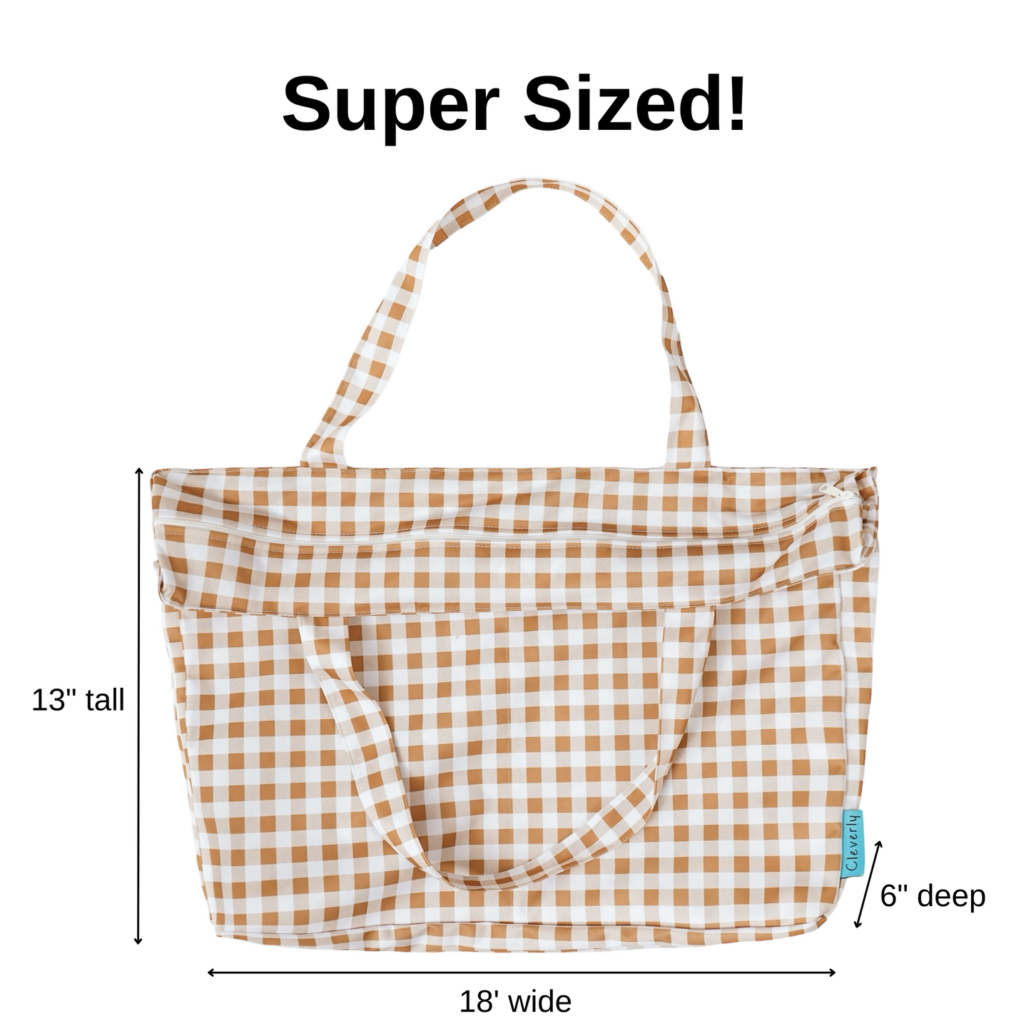 Ultimate Carry-All Tote [LARGE] - Caramel Plaid